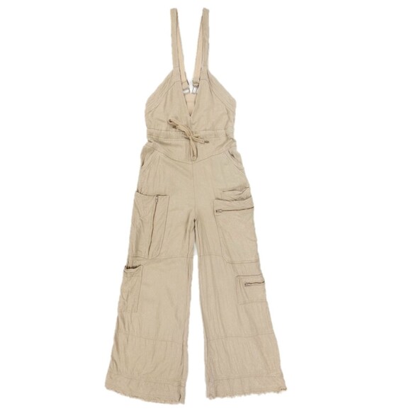 Free People Pants - FREE PEOPLE Movement Southern Lights Jumpsuit DESERT SAGE Overalls Beachy Boho